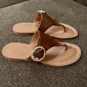 Authentic Coach Lesli Leather Sandal